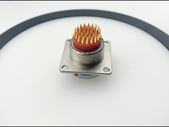 Αλουμινένιο κέλυφος MIL-DTL-38999 σειράς 2 37 αρσενικές καρφίτσες MIL-DTL-38999 σύνδεσμος