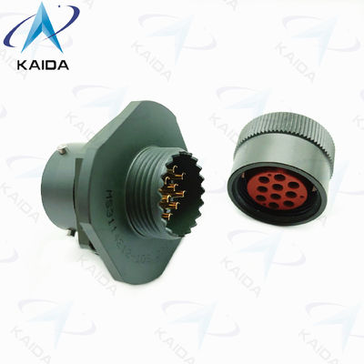 Ποιότητα  Jam Nut Receptacle MIL-DTL-26482 Series I 10 Female Pins Mil Dtl 26482 Connector εργοστάσιο