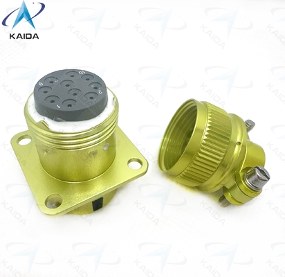 ποιότητας  ZH23-10/18P-2-B Circular Electrical Connector with Temperature Range -55C To 125C.Straight Cable Clamp, Anodized Aluminum εργοστάσιο