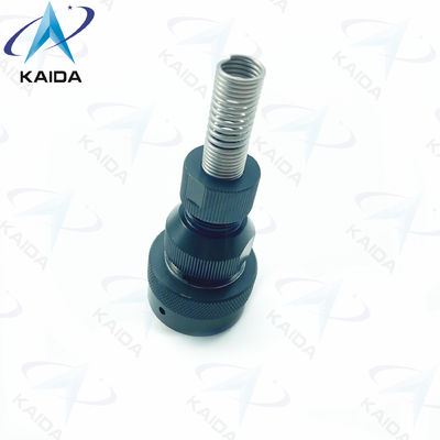 RJ45 USB κυκλικοί συνδετήρες Spring Backshell Network Port Connector Μαύρο ανωτισμένο