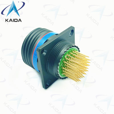 MIL-DTL-38999 Σειρά ΙΙΙ Μακρύς κώλος PCB Ελαιόλαδο πράσινο Καδμικό Κέλυφος D38999/20WE35PLN.8D σειρά