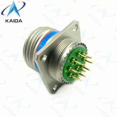 Σύντομο τύπο ουράς PCB MIL-DTL-38999 σειράς III σύνδεσμος δέκτη D38999/20FF11PCN ηλεκτρολόγητο νικέλιο.8D σειρά