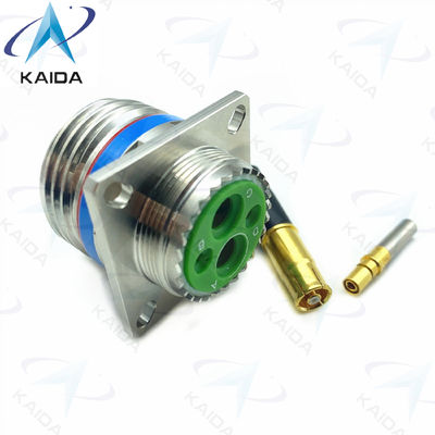 Τύφλα Twinax Σύνδεσμος χαλκού MIL-DTL-38999 Σειρά III -55°C έως 125°C D38999/20KE22SC 4 Γυναικεία πινάκια από ανοξείδωτο χάλυβα