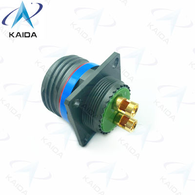 500V MIL-DTL-38999 Σειρά ΙΙΙ Σωλήνες συνδετήρα D38999/20WE62PN-H.2 8# Επικοινωνία ρεύματος Ζηπευτικό πράσινο Καδμίο 8D Σειρά