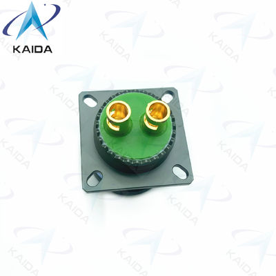 500V MIL-DTL-38999 Σειρά ΙΙΙ Σωλήνες συνδετήρα D38999/20WE62PN-H.2 8# Επικοινωνία ρεύματος Ζηπευτικό πράσινο Καδμίο 8D Σειρά