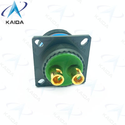 500V MIL-DTL-38999 Σειρά ΙΙΙ Σωλήνες συνδετήρα D38999/20WE62PN-H.2 8# Επικοινωνία ρεύματος Ζηπευτικό πράσινο Καδμίο 8D Σειρά