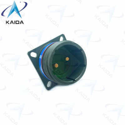 500V MIL-DTL-38999 Σειρά ΙΙΙ Σωλήνες συνδετήρα D38999/20WE62PN-H.2 8# Επικοινωνία ρεύματος Ζηπευτικό πράσινο Καδμίο 8D Σειρά