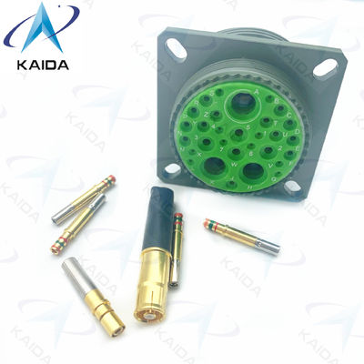 Χρυσή κρέμα επαφής MIL-DTL-38999 σειρά III Olive Green Cadmium Shell 7A τάση 500V.D38999/20WJ20SN.8D σειρά.