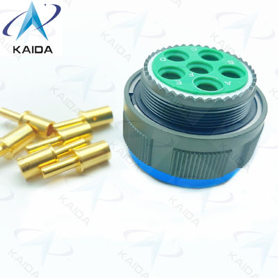 Χρυσόχρωμα χάλκινο κράμα MIL-DTL-38999 σειράς 3 Plug Connector Crimp 8# Power Contact.D38999/26WH06PN.8D σειράς