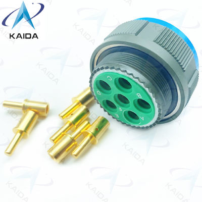 Χρυσόχρωμα χάλκινο κράμα MIL-DTL-38999 σειράς 3 Plug Connector Crimp 8# Power Contact.D38999/26WH06PN.8D σειράς