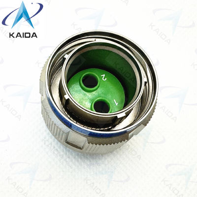 MILDTL-38999 2 Twinax Επαφές Τριχόπλευρο / Χωρίς ηλεκτρικό νικέλιο / Χρυσό Επαφή Τελική Στρατιωτική σύνδεση D38999/26FE82PN