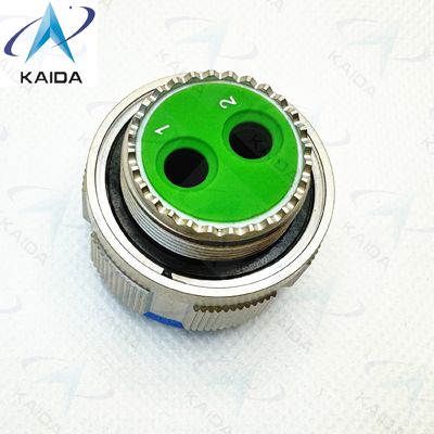 MILDTL-38999 2 Twinax Επαφές Τριχόπλευρο / Χωρίς ηλεκτρικό νικέλιο / Χρυσό Επαφή Τελική Στρατιωτική σύνδεση D38999/26FE82PN