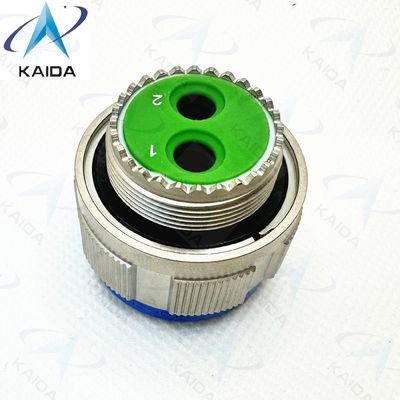 MILDTL-38999 2 Twinax Επαφές Τριχόπλευρο / Χωρίς ηλεκτρικό νικέλιο / Χρυσό Επαφή Τελική Στρατιωτική σύνδεση D38999/26FE82PN