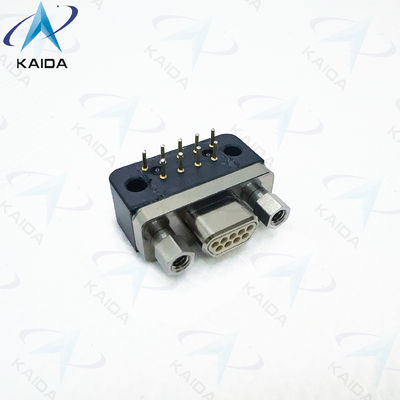 MWDM2L-9PCBRR3-110 MIL-DTL-83513 51-Επικοινωνία με δεξιά γωνία μέσω τρύπας Πυροσβεστικό δοχείο PCB από κράμα χαλκού σειράς MWDM Glenair