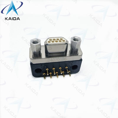 MWDM2L-9PCBRR3-110 MIL-DTL-83513 51-Επικοινωνία με δεξιά γωνία μέσω τρύπας Πυροσβεστικό δοχείο PCB από κράμα χαλκού σειράς MWDM Glenair