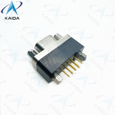 Βιόμετρος MIL-DTL-83513 Στρογγυλή πρίζα Micro D PCB Connector Χρυσό πάνω από νικελικό επικοινωνιακό επίχρισμα GMR7580-9S2BPN