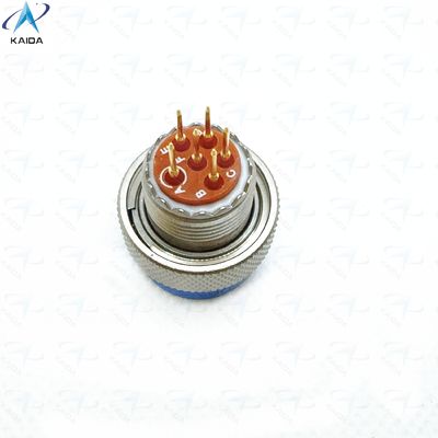 MIL-DTL-38999 Σειράς 2 Θερμοπλαστικός μονωτής Χωρίς ηλεκτρικό νικέλιο Σύντομη ουρά PCB 6 επαφές Χρυσό επιχρισμένο MS27484T10F98PCN