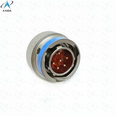 MIL-DTL-38999 Σειράς 2 Θερμοπλαστικός μονωτής Χωρίς ηλεκτρικό νικέλιο Σύντομη ουρά PCB 6 επαφές Χρυσό επιχρισμένο MS27484T10F98PCN