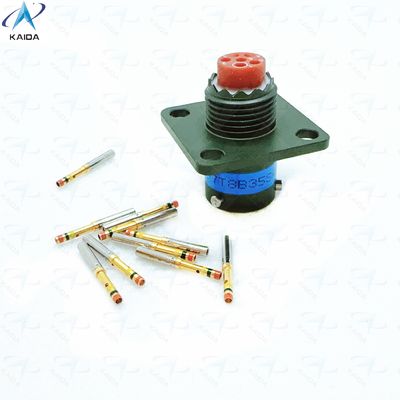 MS27497T08B35SA MIL-DTL-38999 Σειρά ΙΙ 500 V 6 επαφές Ηλεκτρικός συνδετήρας Εγκατάσταση τοίχου JTPQ00