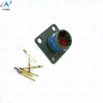 7.5 Amp Copper Alloy Crimp Mount Receptacle Χρυσό επιχρυσωμένο θερμοπλαστικό.MS27508E8B35P.Receptacle τοποθέτησης κιβώτιο.JTP02