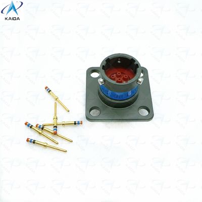 7.5 Amp Copper Alloy Crimp Mount Receptacle Χρυσό επιχρυσωμένο θερμοπλαστικό.MS27508E8B35P.Receptacle τοποθέτησης κιβώτιο.JTP02
