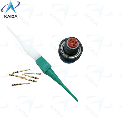 MIL-DTL-38999 Σειρά ΙΙ Ελαιόπικος πράσινος χάλκινος κράμας στρατιωτική πρίζα επαφής με θερμοπλαστικό μονωτήρα MS27484T08B35P JTG06