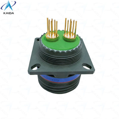 Ολιβικό πράσινο κάδμιο Quadrax PCB επαφές δέκτη 8D0C17W82PN Custom Quadrax PCB επαφές.8D σειρά D38999