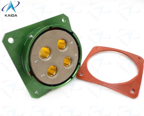 Αλουμινένιο κυκλικό ηλεκτρικό σύνδεσμο -55C έως 125C για βαριά βιομηχανικά μηχανήματα.σε ακραίες θερμοκρασίες.Συνδετήρας υψηλού ρεύματος.Y50DX-3204ZK10P1