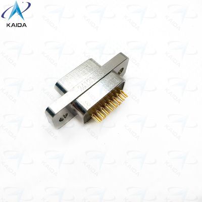 MDM-15PSP Micro-D Metal Shell Nickel Finish για μακροχρόνιες επιδόσεις.Σύνδεσμοι χρυσού πλάκας από κράμα χαλκού συμμορφώνονται με το MIL-DTL-83513 MDM-15PSP
