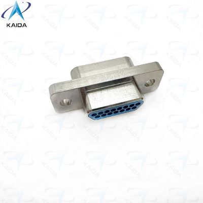 MDM-15PSP Micro-D Metal Shell Nickel Finish για μακροχρόνιες επιδόσεις.Σύνδεσμοι χρυσού πλάκας από κράμα χαλκού συμμορφώνονται με το MIL-DTL-83513 MDM-15PSP