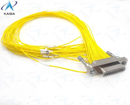 25 Επικοινωνία Micro-D Metal Shell Υλικό αλουμινίου για βιομηχανικό μικροορθογώνιο ηλεκτρικό σύνδεσμο CDbA-31TY 1.27mm Διαχωρισμός επαφής CDBA-25TY+30CM