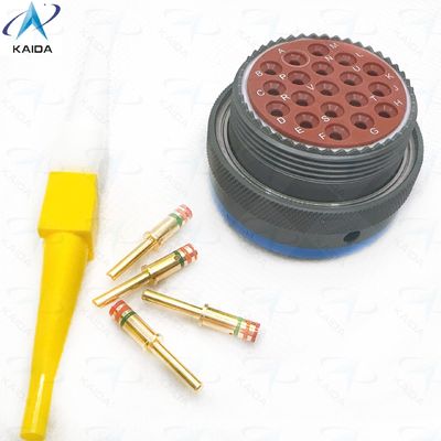 19 επαφές ευθείας πρίζας MIL-C-26482 II για ανθεκτική σύνδεση σε εφαρμογές βαριάς χρήσης