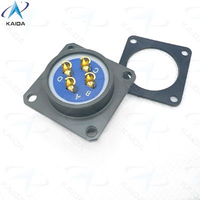 Στρογγυλός ηλεκτρικός σύνδεσμος σειράς Y50EX με περίβλημα συνδέσμου ανοδιωμένο σε χρώμα λαδί. Συγκόλληση και στεγανοποίηση με κόλλα. Y50EX1404ZJ3NL