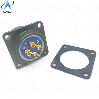 Στρογγυλός ηλεκτρικός σύνδεσμος σειράς Y50EX με περίβλημα συνδέσμου ανοδιωμένο σε χρώμα λαδί. Συγκόλληση και στεγανοποίηση με κόλλα. Y50EX1404ZJ3NL