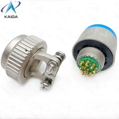 D38999/26MC98PN-H+M85049 91-13M  Σύνθετος KAIDA  Amphneol  Συνδετήρας σειράς TV στρατιωτικός  κατασκευή  ακροδέκτες συγκόλλησης με πίσω κέλυφος σφιγκτήρα