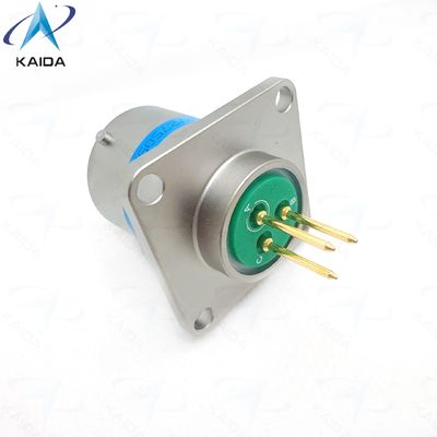 Υποδοχή τετράγωνης φλάντζας MIL-DTL-38999 Σειρά Ⅰ Με επαφές από κράμα χαλκού για βιομηχανικές εφαρμογές. MS27505E13F03SCA。Υποδοχή τετράγωνης φλάντζας με επαφές PCB