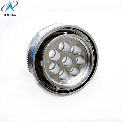 Αλουμινίου MIL DTL 38999 Προσαρμοσμένος κυκλικός σύνδεσμος με 8 πινές Εφαρμόσιμο για επαφές RF.J599-T-21-8-JC400