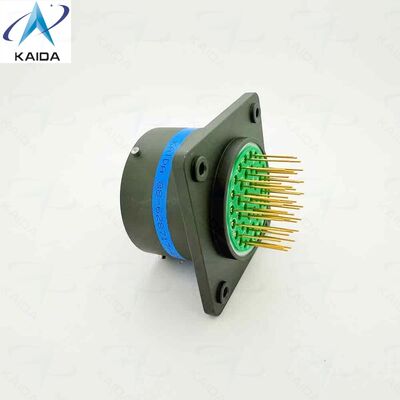 Συνδετήρες υποδοχής MIL DTL 38999 Series Ⅰ για στήριξη σε κουτί.88-628717-41S.Μέγεθος κελύφους 21,41 επαφές PCB.Ελαιοπράσινο Κάδμιο.LJTP02R